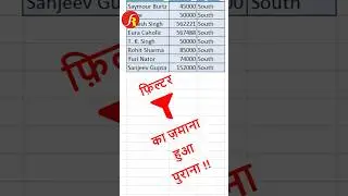 Use of Slicer in Excel | Excel Tricks | Advanced Excel | #shorts #youtubeshorts #trending #excel