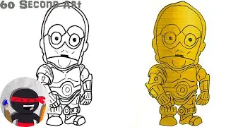 How To Draw C-3PO | Star Wars