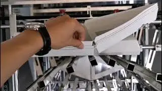 Triangle pizza box making machine