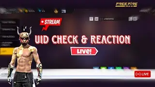 Free Fire Live Uid Check & Reaction - FF live Id check