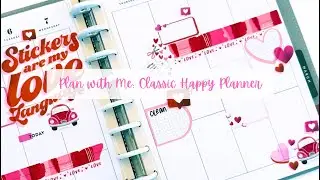 Plan with Me | I Heart Stickers | Happy Planner