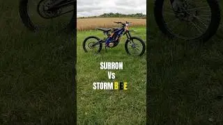SURRON VS STORM BEE 🐝?? #surron #ebike #electricbike #stormbee #race #viralvideo #youtubeshorts