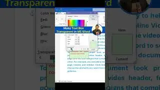 Make Text Box Transparent in Word 😮 – Quick Tutorial! ⚡| Word Tips and Tricks 🔥 #shorts