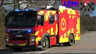 ST.LE MINDRE NATURBRAND brand & redning falck brandbil i udrykning fire truck respond 緊急走行 消防車