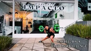 BARBELL BACK RACK LATERAL LUNGE | IMPACT PERFORMANCE