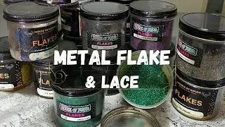 Custom Painting A Motorcycle Helmet With Metal Flake And Lace