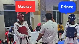 Gaurav vs Prince | 54kg Category Fight Highlights | 33rd State Senior Kyorugi Taekwondo Championship