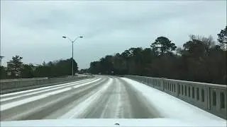 The Woodlands Texas Golf Course Covered With Snow January 2018