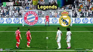 FC26 Real Madrid vs Bayern Munich Legends Penalty shootout gameplay Raul Ribery Marcelo