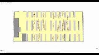 FDS+Evac Evacuation modelling for a classroom scenario 2.0