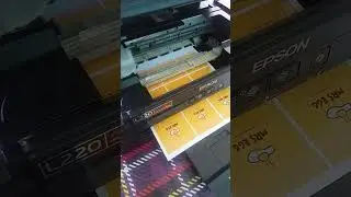 Cetak stiker glossy pakai printer rumahan #shorts