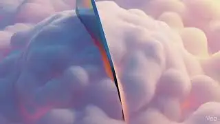 ASMR Knife Cutting Glowing Cloud