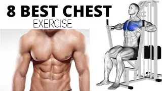 8 Best Chest workout at Gym/How to Get Bigger Chest/Best Exercise for Chest #gymmotivation#gymlover
