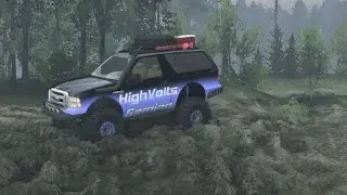 SpinTires Mod HighVolts Gaming Ford Bronco Excursion Tweak