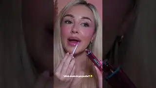 Pink or peach? 😋 #funmakeup #makeup #lipgloss
