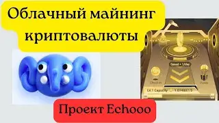 Облачный майнинг криптовалюты в Кошельке! Проект Echooo