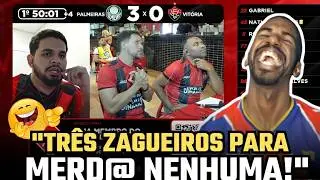 🚨😂 VERGONHA EM CAMPO! VEJA AS REAÇÕES HILÁRIAS DOS TORCEDORES DO VITÓRIA APÓS GOLEADA DO PALMEIRAS