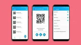 QR code and Barcode scanner, generator with save, print and send options