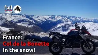 Motorcycle Touring: Col de la Bonette in the snow!! (Full ride R1200GS)