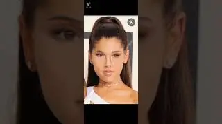 i tried the perfect face template on Ariana Grande...i am shocked😱😱