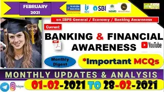 February 2021 Banking Current Affairs | Monthly Current Affairs 2021, Banking Awareness,Bank in News