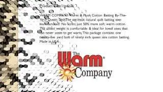 Warm & Plush Batting by the Yard Queen Size 90