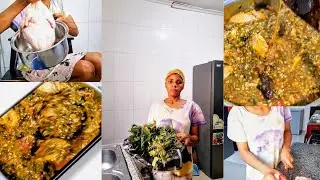 Spend the Day With Me | Making Delicious Okra Soup & Chicken | Vlogmas Edition