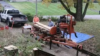 Cutting Slabs from Magnolia tree - Wood-Mizer goes Urban!