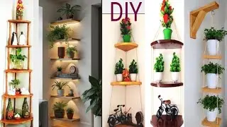 DIY Wall Hanging Corner Shelf | Corner Stand with cardboard roll/box | HomeArt HomeArt