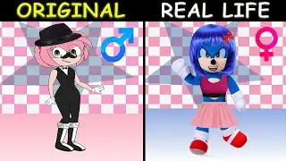 AMY AND SONIC SWAP GENDER | The Sonic Tapes Animation | Original vs Plush Toys