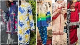 Most Trending Lawn Dress Designs 2021/Latest Lawn Dresses Trendy Daman,Neck,Sleeves,Trousers Designs