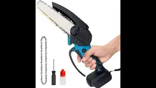 8 Inch Brushless Electric Saw Automatic Oiler Digital Display Garden Wood Logging Chainsaw