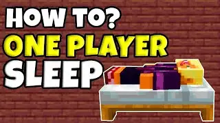Enable One Player Sleep in Minecraft Servers/Realms!