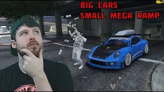 Big Cars Small Mega Ramp In GTA 5 Online W/JeromeASF