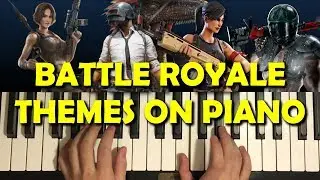 TOP 4 Battle Royale Shooter Themes On Piano