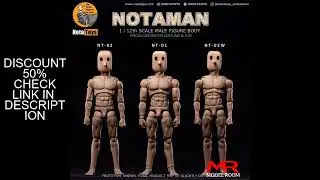 Notaman 1/12 Square-headed Male Action Figure Joint Body Doll NT-01 NT-02 NT-02W 6'' Male Soldier Fl
