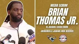 Media Scrum: Brian Thomas Jr. in Jacksonville Jaguars' Locker Room