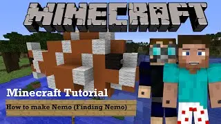Minecraft Tutorial: How to make Nemo (Finding Nemo)