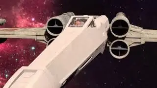 Me trying a T-65B X-Wing Starfighter for the first time.