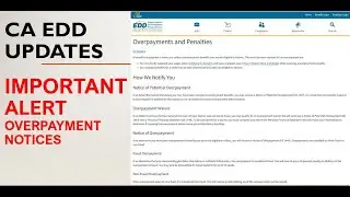 CA EDD Update- Important Update on Overpayment Notices, PUA Documentation, Unemployment Update