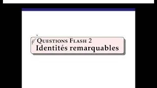 Automatismes : Identit&eacute;s remarquables