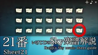 Sheet 21- いけじじのSky楽譜解説２１番　臆病な士官 大樹に集う季節２　Sky星を紡ぐ子どもたち