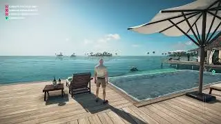 Hitman 2 Ambience - Haven - ASMR - Ocean sounds - Wind sounds - Tropical Island Ambience