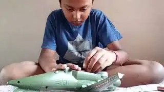 Unboxing Army Plane toy !! 