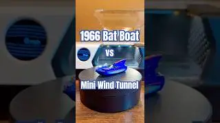 1966 Bat Boat vs Mini Wind Tunnel #1960s #batman #speedboat #comics #dccomics #hotwheels #robin
