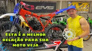 Qual relação coroa e pião voce deve usar na sua moto de trilha- esta e a certa •veja•