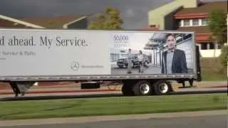 Mercedes Benz Truck Advertising - KWIK ZIP by EPIC Worldwide