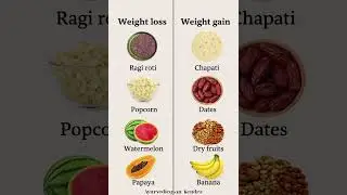 Weight loss food VS weight Gain food #shorts​ #superfoods​ #weightloss​#weightgain​#nutritiontips