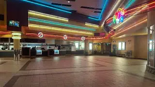 Abandoned retro movie theater