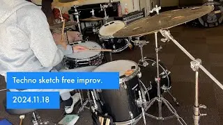 Techno sketch free improv w/flidais miki(Vln.fx.)